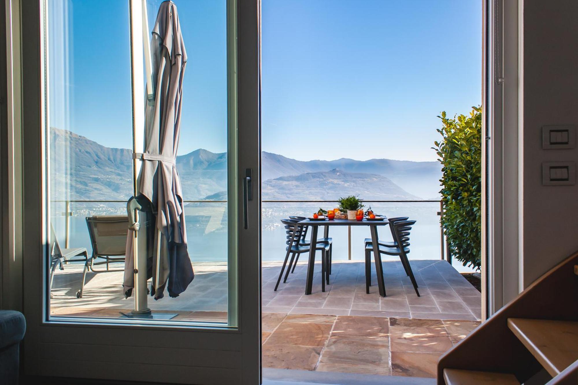 Mia Isola With Lake View, Garden And Swimming Pool Parzanica ภายนอก รูปภาพ