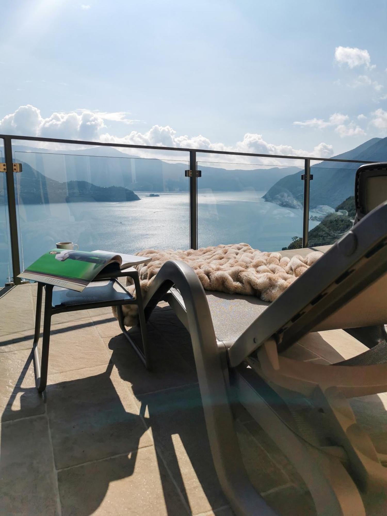 Mia Isola With Lake View, Garden And Swimming Pool Parzanica ภายนอก รูปภาพ